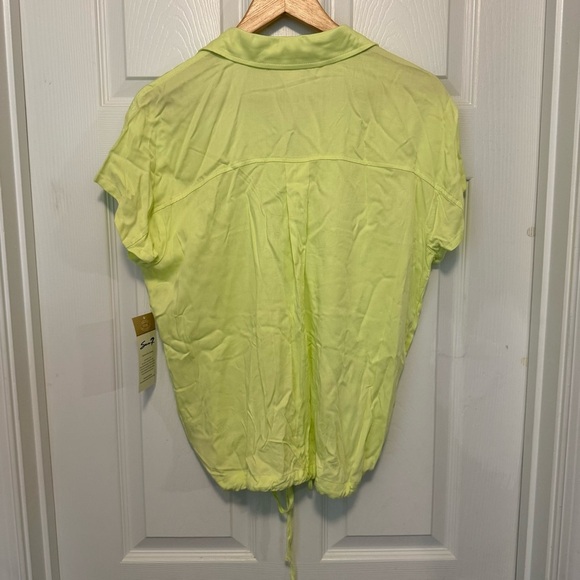 NWT Seven7 Jeans Drawstring Waist Camp Shirt - Picture 2 of 4